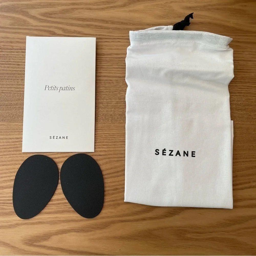 Sezane Alicia Heeled Booties 6.5 NIB Lace Up Suede Leather French Almond Toe - Picture 9 of 15
